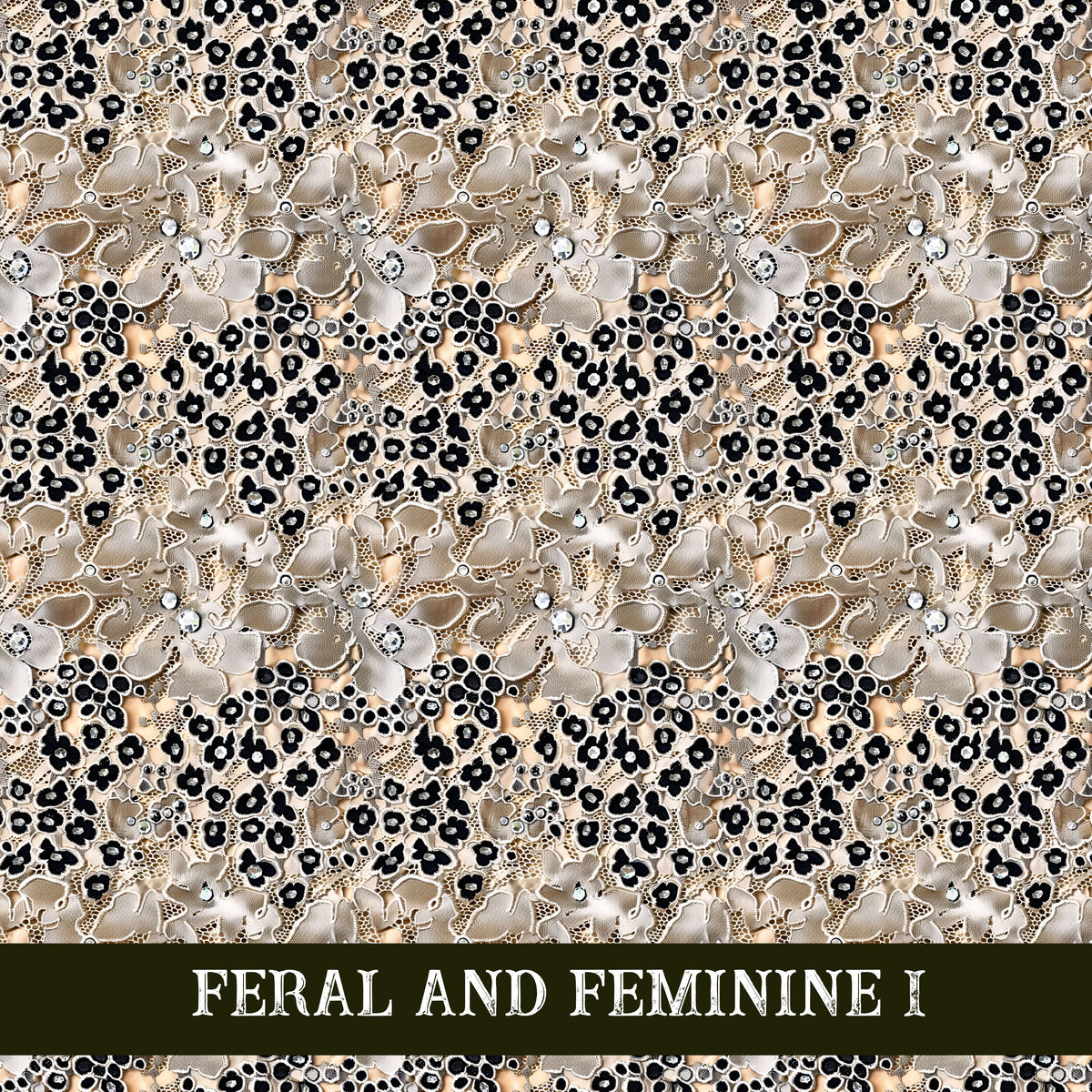 Feral and Feminine collection- 12x12 vinyl sheets 12 designs available
