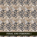 Feral and Feminine collection- 12x12 vinyl sheets 12 designs available