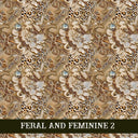 Feral and Feminine collection- 12x12 vinyl sheets 12 designs available