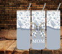 Mom Bow Floral Vinyl Tumbler wraps- 4 color options