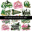 Best Witches UV DTF Decal sheets 11 Designs available