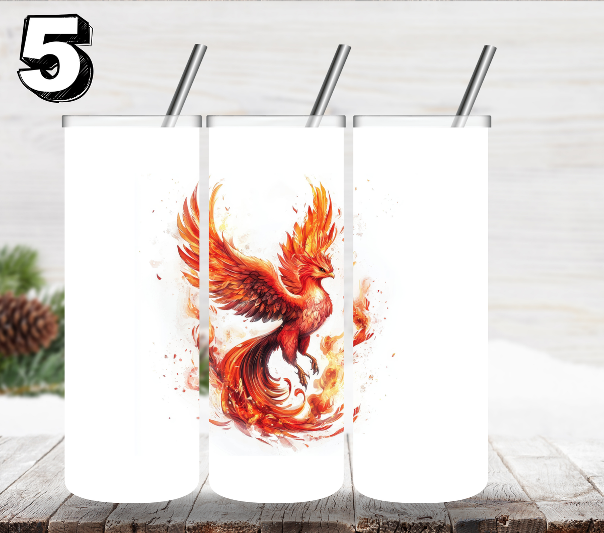 Fire of a Phoenix UV DTF Decal