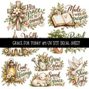 Grace for today UV DTF Decal sheets 12 Designs available