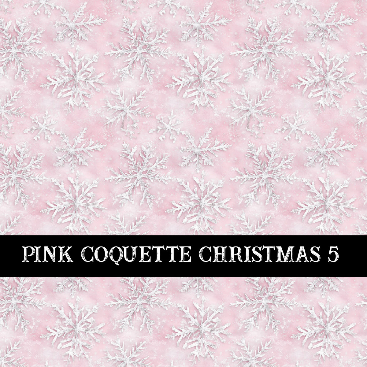 Pink Coquette Christmas  Collection vinyl sheets 14 Patterns to choose from