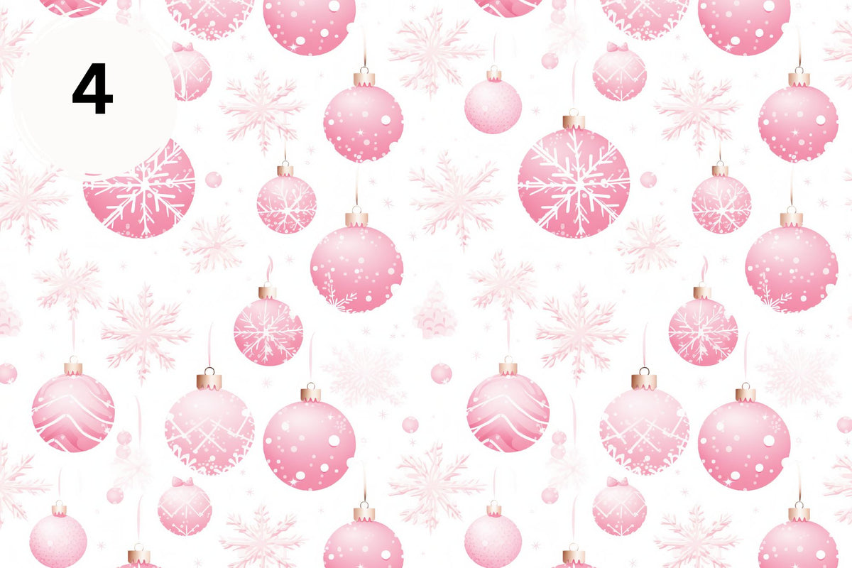 Dreaming of a Pink Christmas vinyl collection- 12x12 sheets- 12designs available