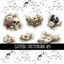 Gothic Victorian Torn Pages UV DTF Decal sheets 6 designs available