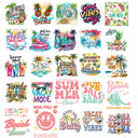 Summer Sheet UV DTF Bundle- 45 Decals Limited quantities