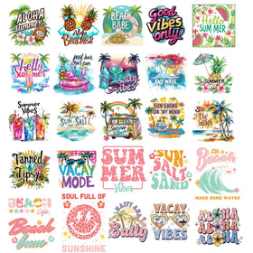 Summer Sheet UV DTF Bundle- 45 Decals Limited quantities
