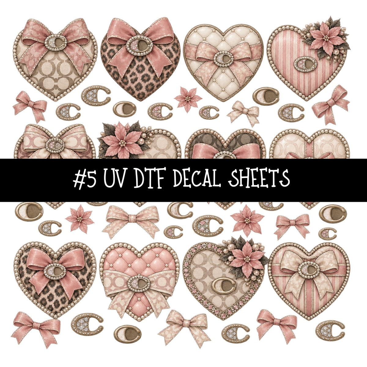 Bougie Nutcracker Coach UV DTF Decal sheets 11 Designs available