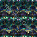 Stained Peacock Adhesive Vinyl Collection - 12 Design Options