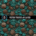 Western Turquoise and Leather Collection Vinyl collection- 12x12 vinyl sheets-20 designs available