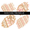 Bougie Floral Torn Pages UV DTF Decal sheets 6 Designs available