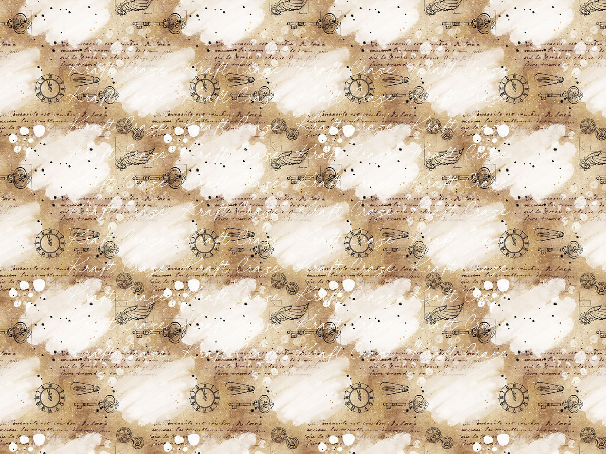Steampunk Wonders Collection Vinyl collection- 12x12 vinyl sheets-18 designs available