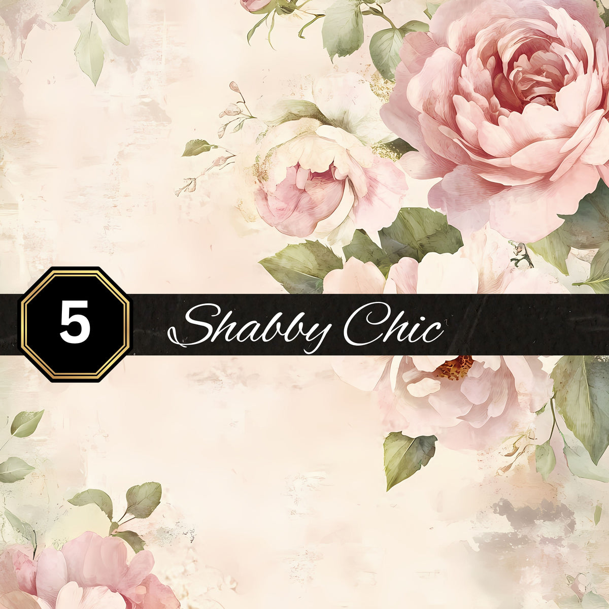Shabby Vinyl collection- 12x12 vinyl sheets-9 designs available