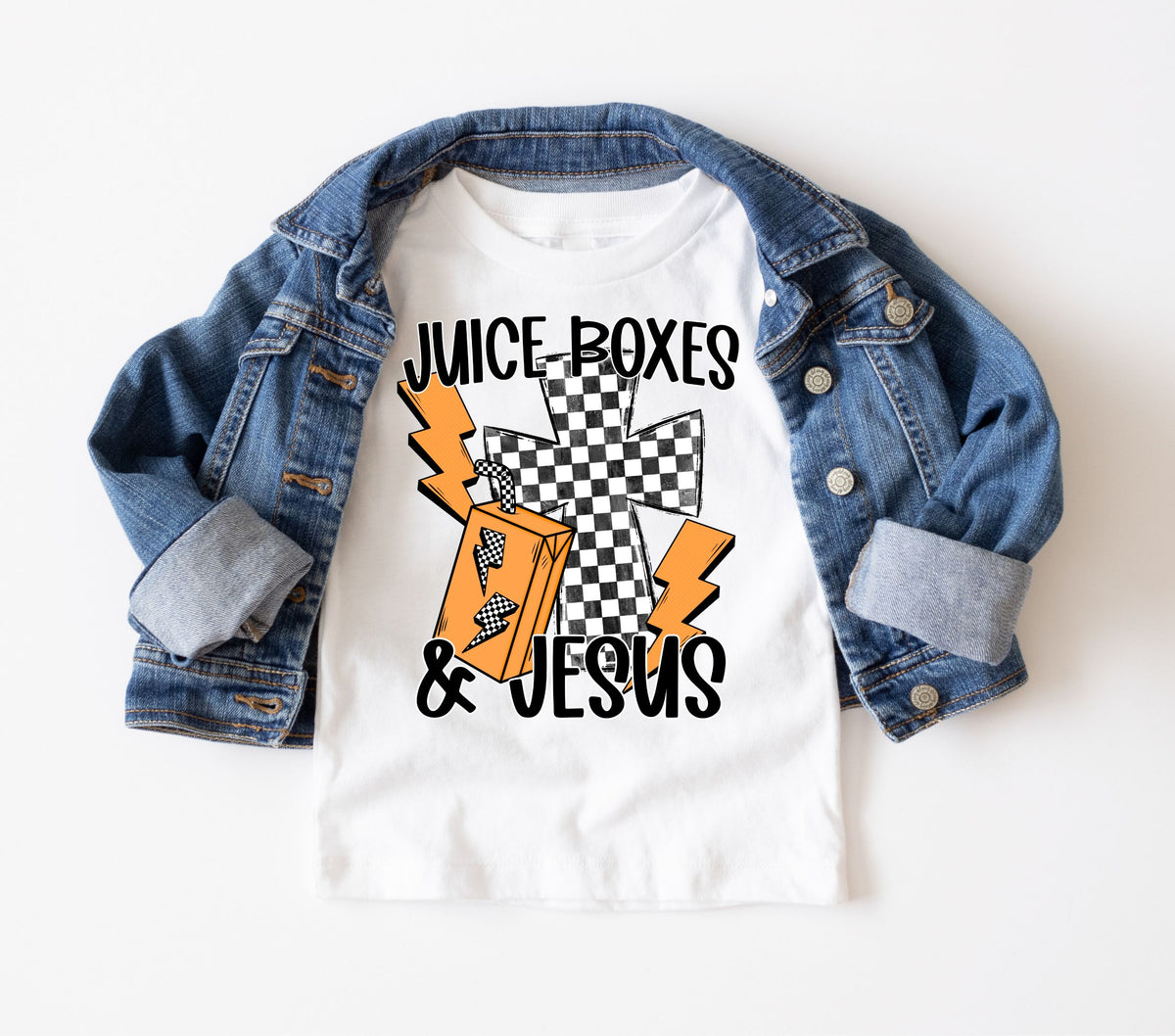 Juice Box and Jesus DTF Transfers- 2 color options