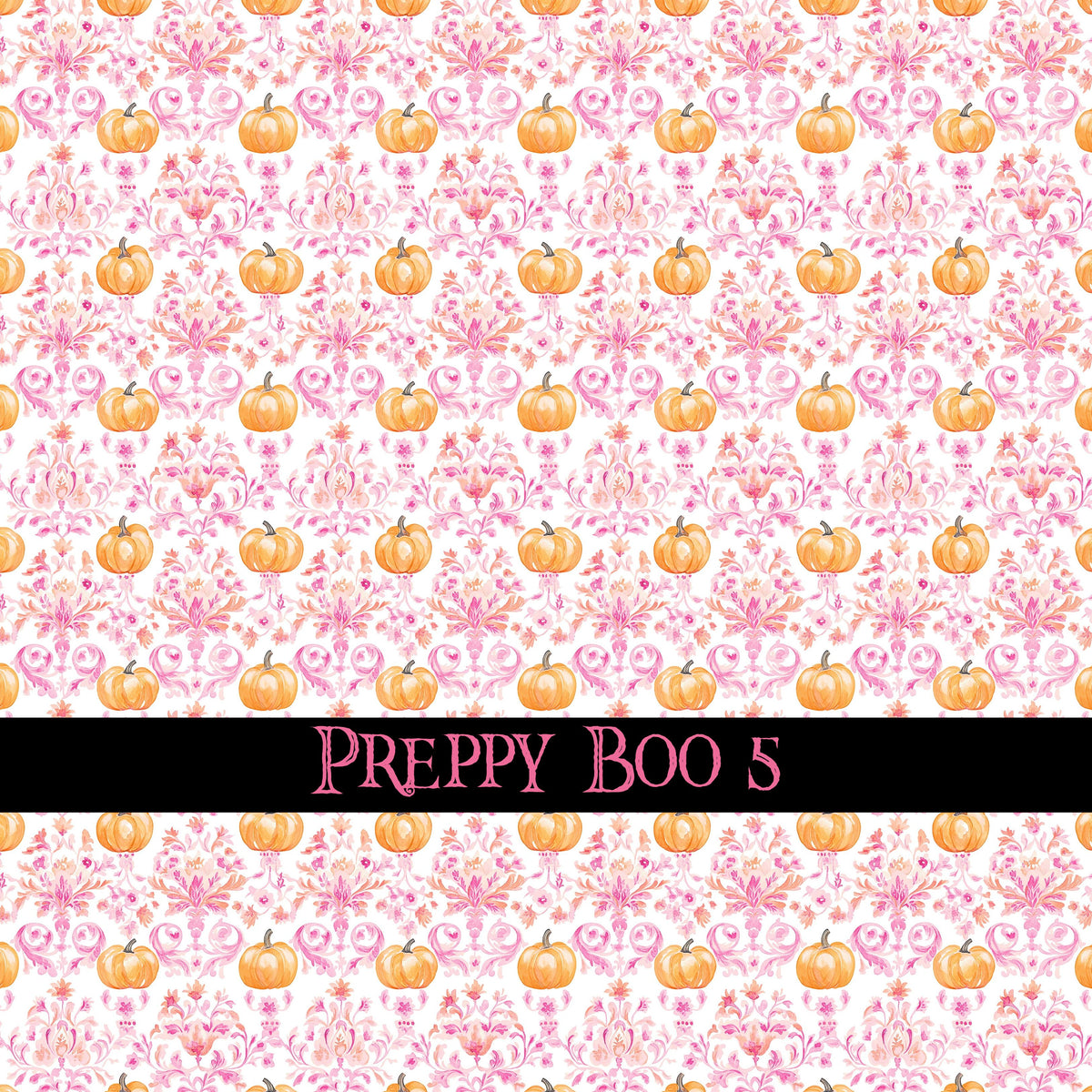 Preppy Boo collection- 12x12 vinyl sheets-10 designs available