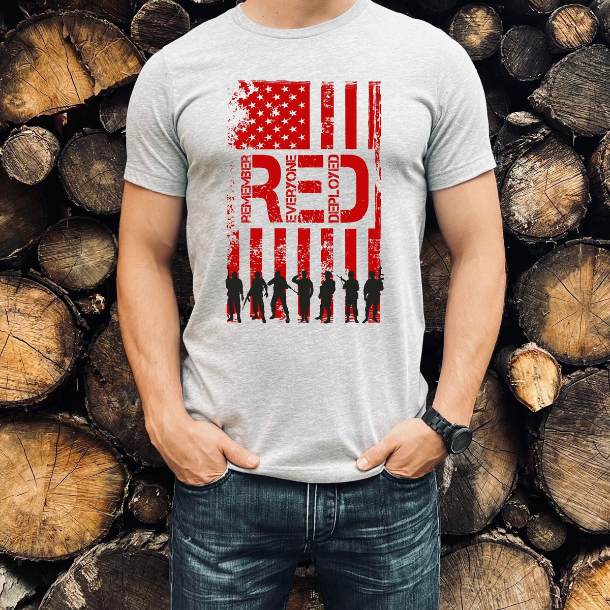 Red Friday Transfer On Friday's we wear Red DTF Transfers- 3 Designs – Kraft Craze