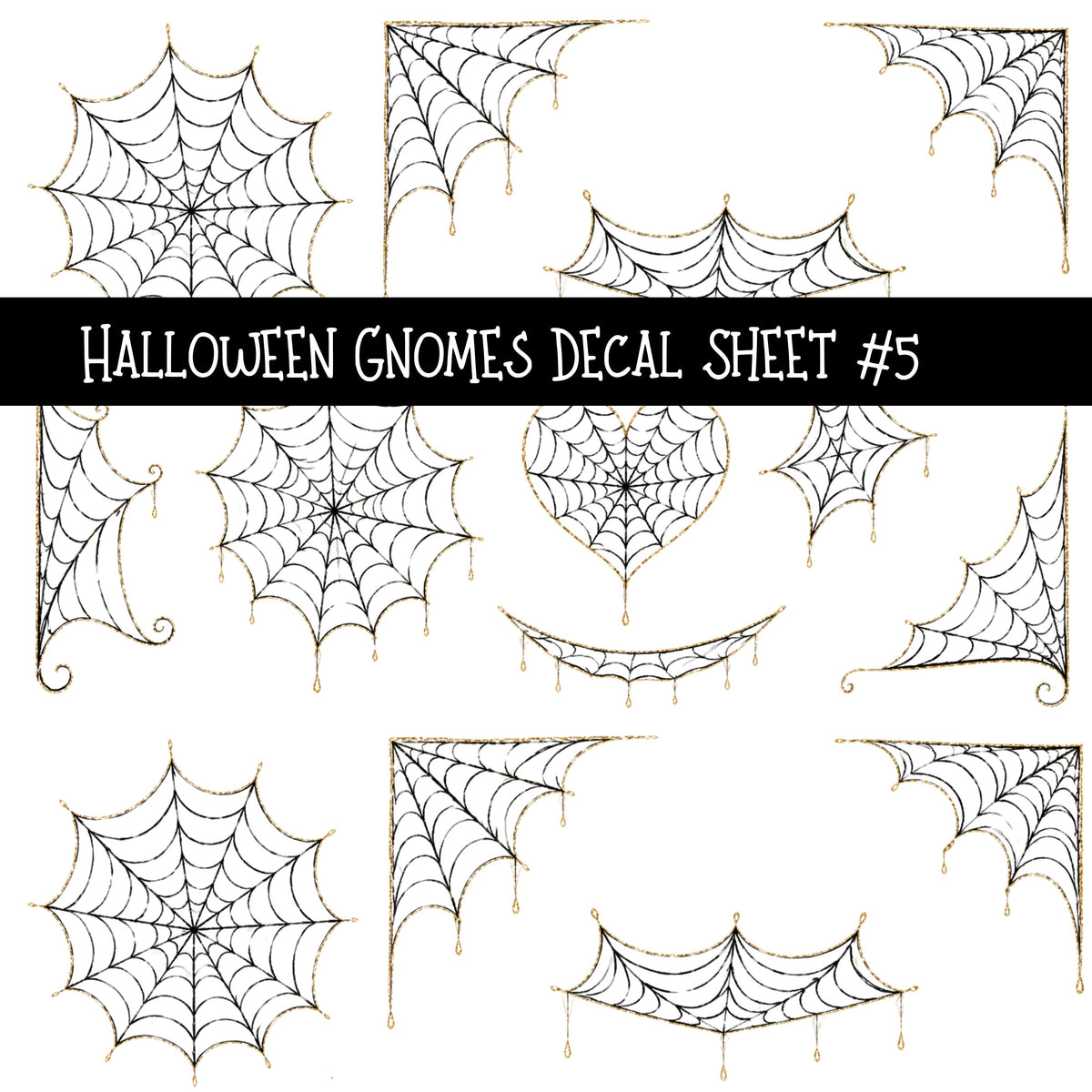 Halloween Gnomes UV DTF Decal sheets 6 Designs available