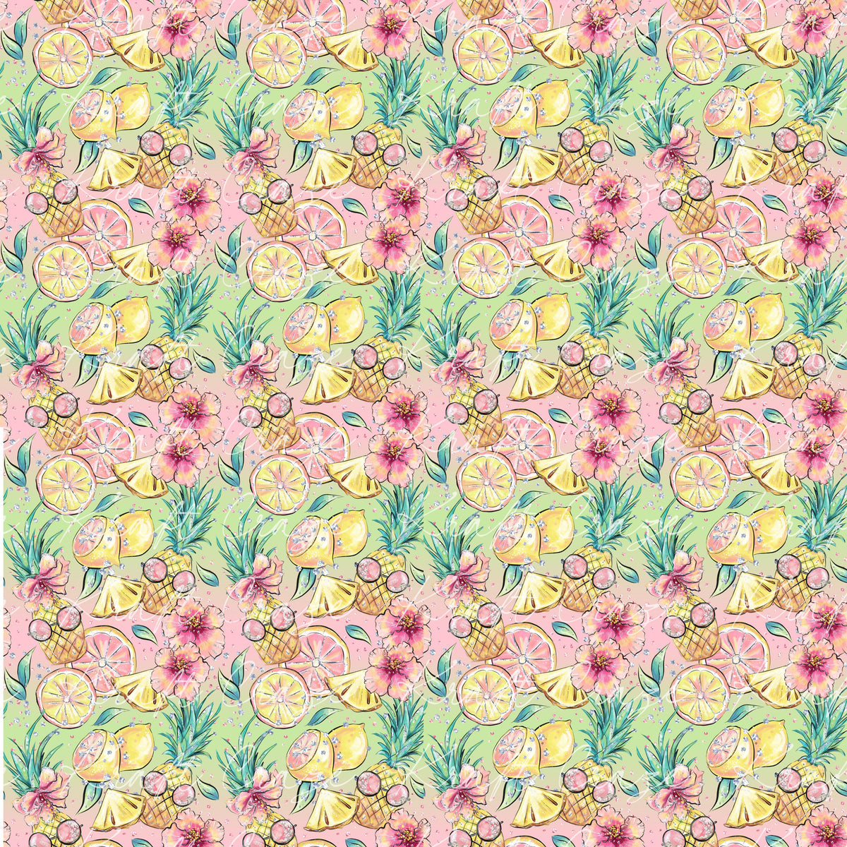 Mermaid Summer Collection 12x12 Vinyl Sheets- 10 Designs Available