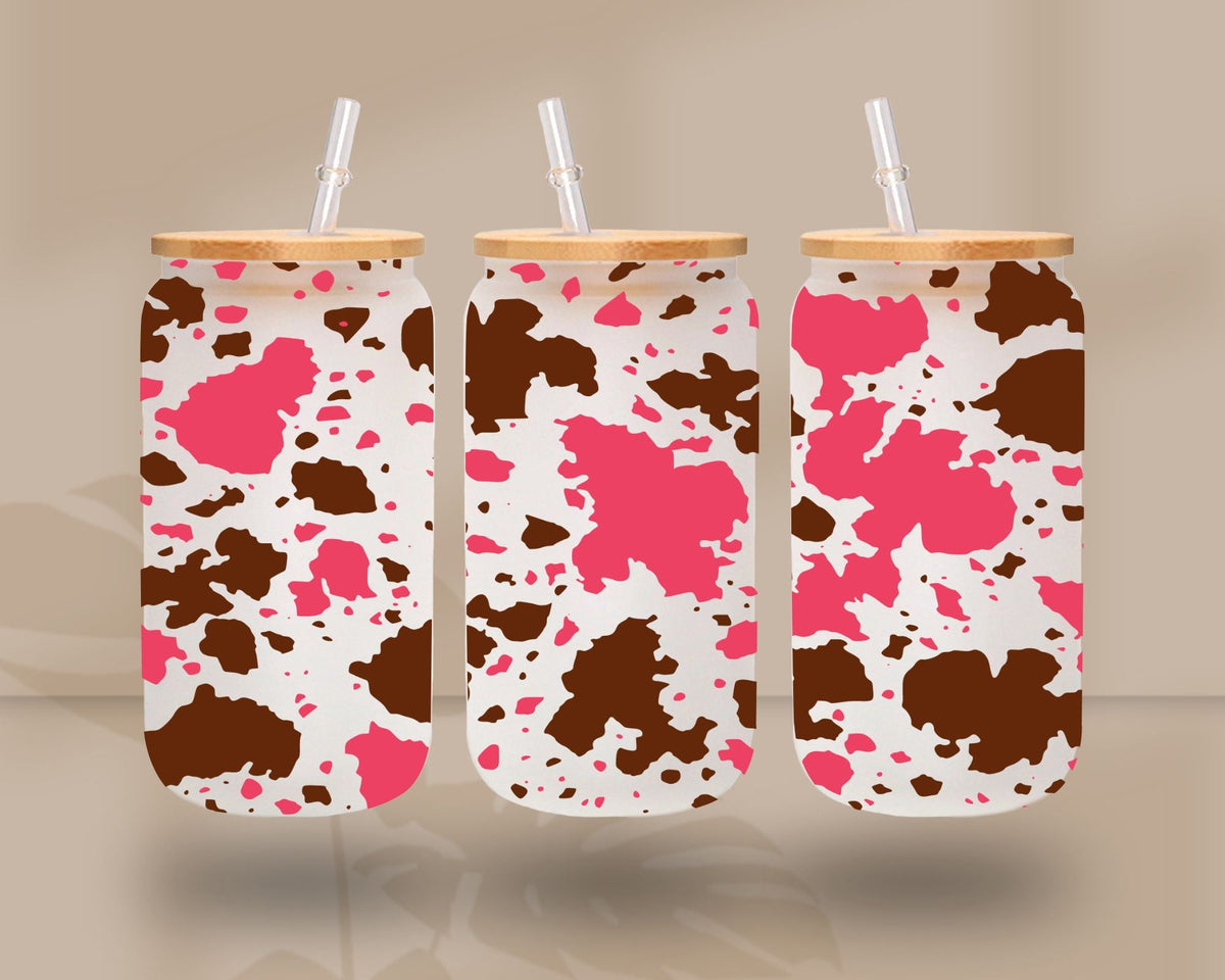 Cow spots Libbey UV DTF Wraps- 3 Colors available