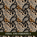 Feral and Feminine collection- 12x12 vinyl sheets 12 designs available
