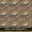 Feral and Feminine collection- 12x12 vinyl sheets 12 designs available