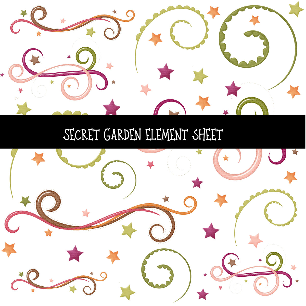 Secret Garden Element UV DTF Decal sheets 12 Sheet Designs to choose from