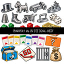 Monopoly UV DTF Decal sheets 11 Designs available