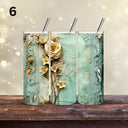 Vintage Teal Floral Wraps - 13 Designs