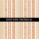 Bougie Floral Torn Pages UV DTF Decal sheets 6 Designs available