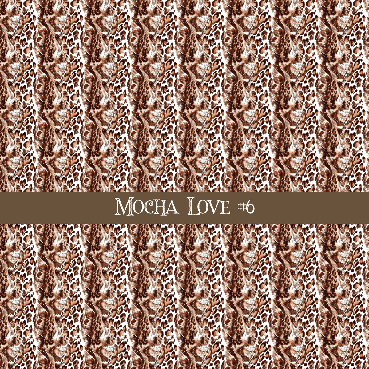 Mocha Love- vinyl sheets 20 (Patterns to choose from)