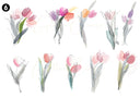 Watercolor floral decal sheets 11 Designs