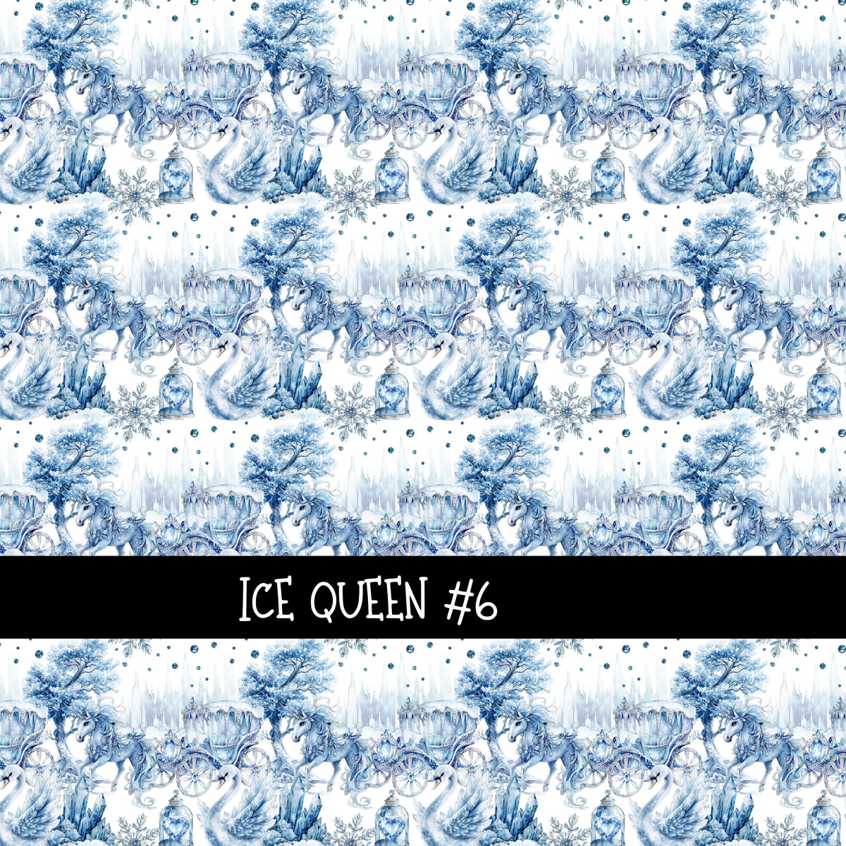 Ice Queen Collection vinyl sheets 12 Patterns to choose from