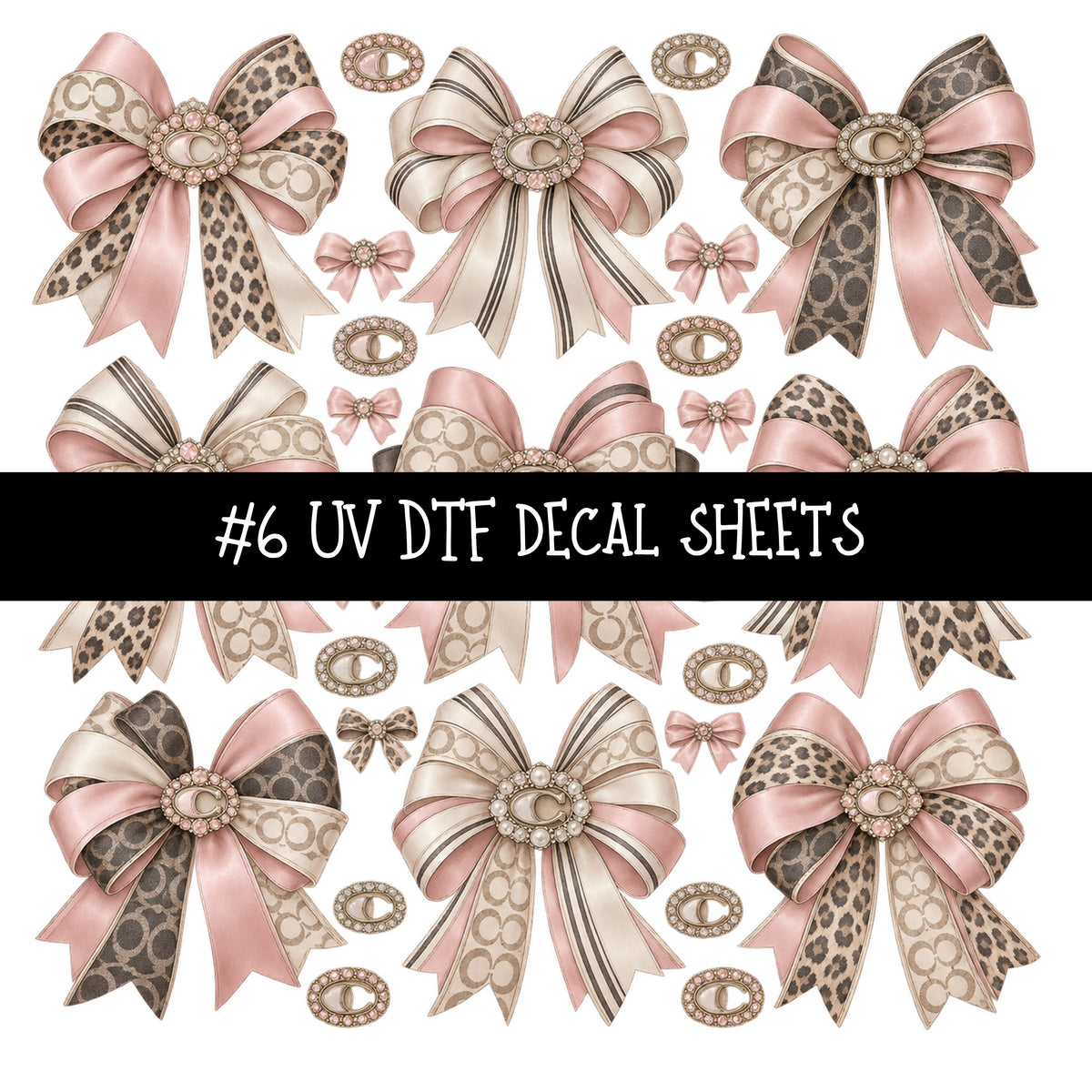 Bougie Nutcracker Coach UV DTF Decal sheets 11 Designs available