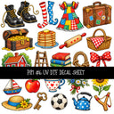 Pippi UV DTF Decal sheets 12 Designs available