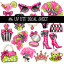 Flock Around UV DTF Decal sheets 11 Designs available