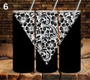 Floral Tool UV DTF Vsplit tumbler wraps white 7 Designs