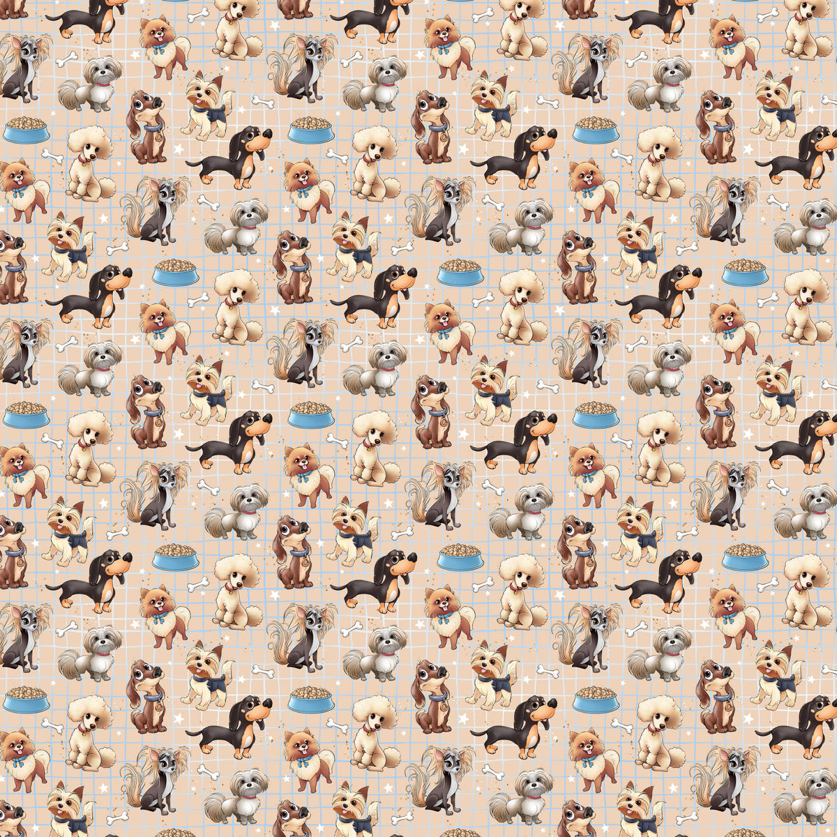 Cute Dogs Collection Vinyl collection- 12x12 vinyl sheets-12 designs available