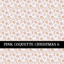 Pink Coquette Christmas  Collection vinyl sheets 14 Patterns to choose from