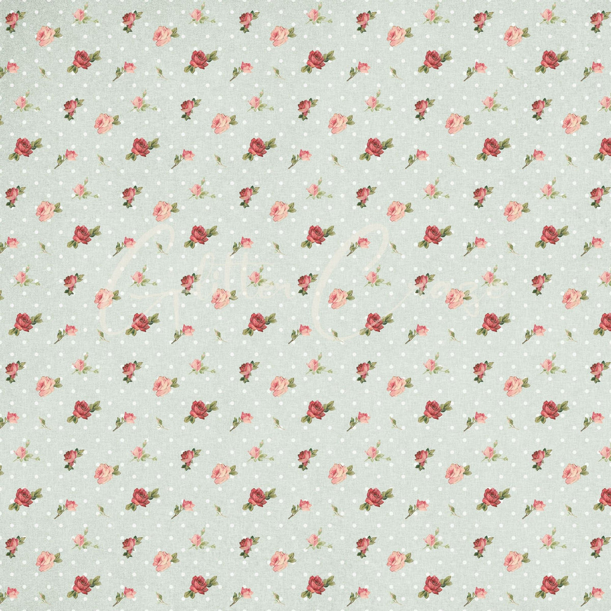 Vintage Pink Floral Collection- 12x12 vinyl sheets- 12 Designs