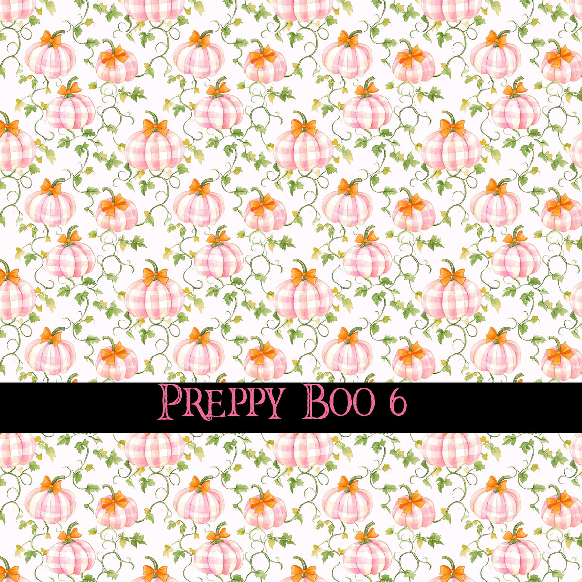 Preppy Boo collection- 12x12 vinyl sheets-10 designs available