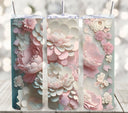 3D Flowers and Roses Vinyl Tumbler wraps- 14 Designs