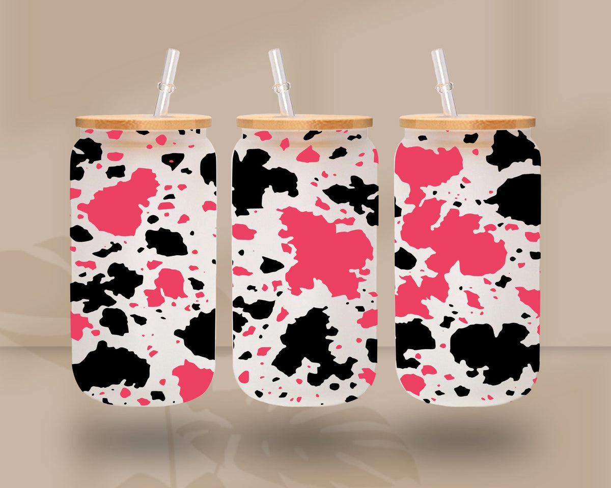 Cow spots Libbey UV DTF Wraps- 3 Colors available