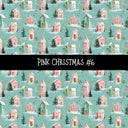 Pink Christmas Collection vinyl sheets 12 Patterns to choose from