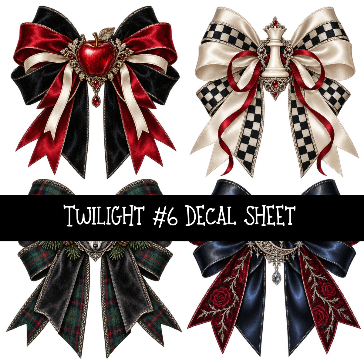 Twilight UV DTF Decal sheets 6 Designs available