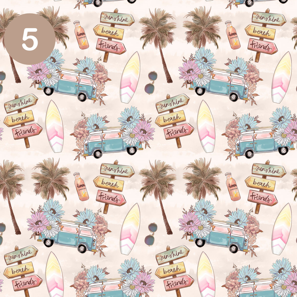 Life's a Beach Collection 12x12 Vinyl Sheets- 8 Designs Available
