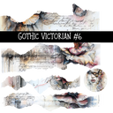 Gothic Victorian Torn Pages UV DTF Decal sheets 6 designs available