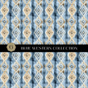 Blue Western Vinyl collection- 12x12 vinyl sheets-16 designs available