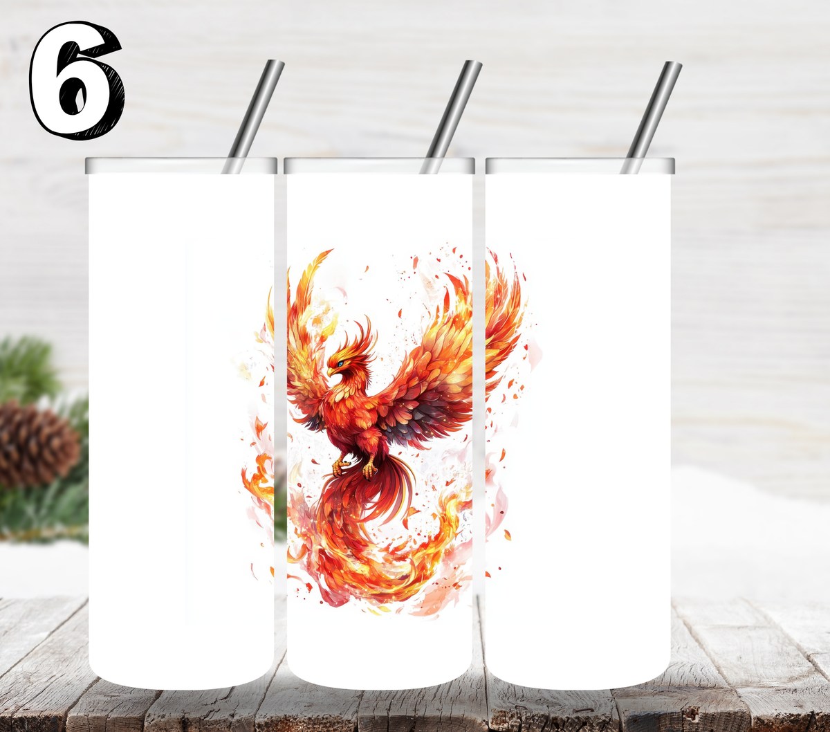 Fire of a Phoenix UV DTF Decal