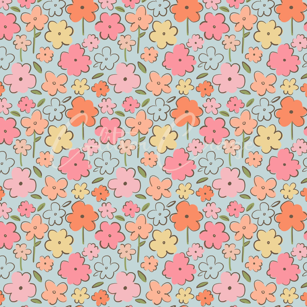 Spring Fling Collection- Vinyl Prints- 12 Patterns available